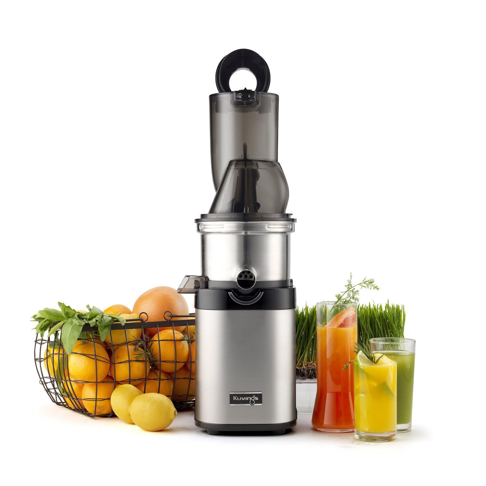 Whole Slow Juicer <BR>Master Chef CS700X-Steel-Kuvings