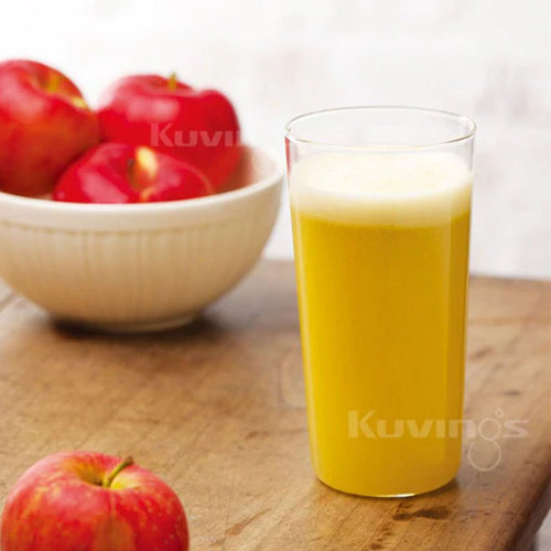 apple juice in glass cup