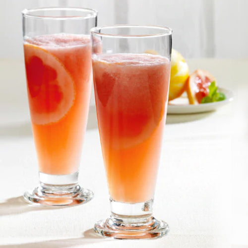 indipink juice cups with grapefruit
