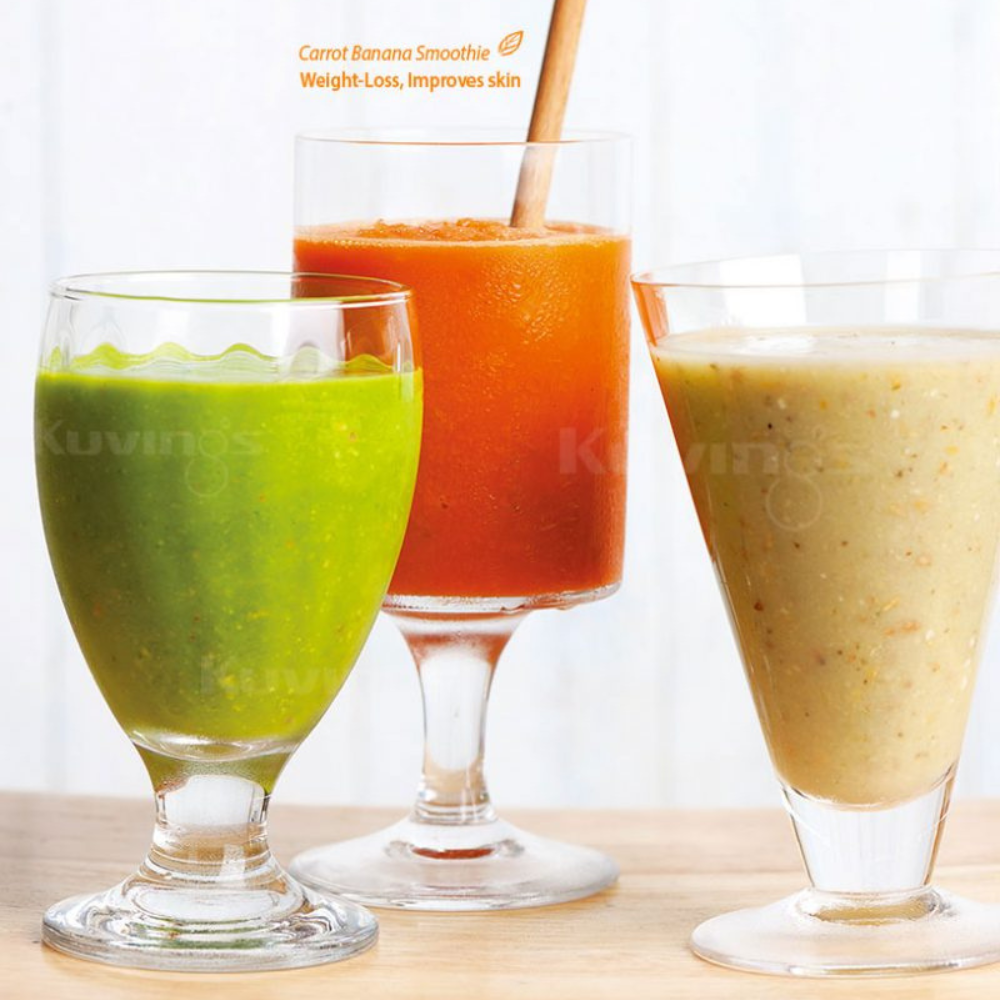 carrot banana orange smoothies