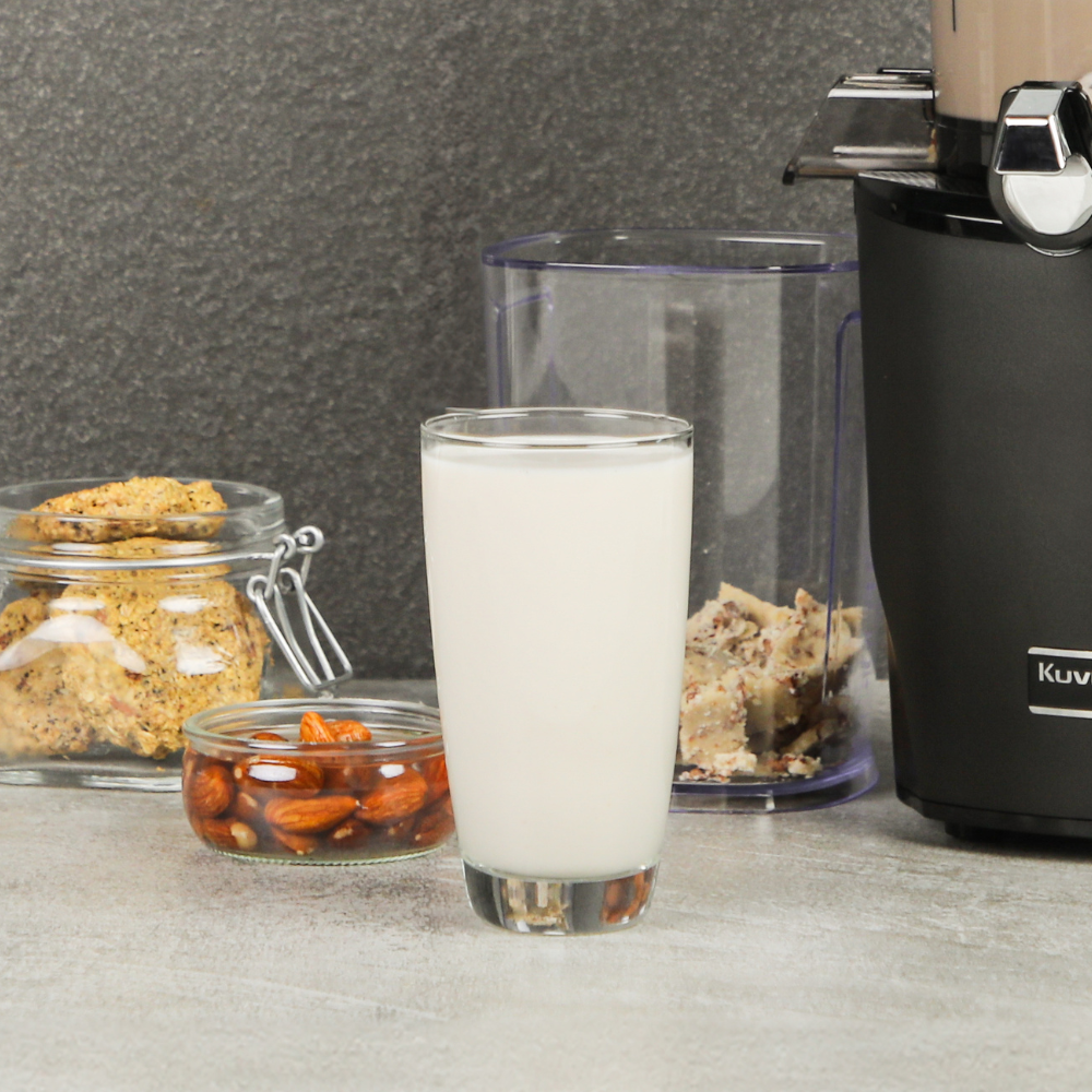 Coconut almond milk made with a Kuvings juicer