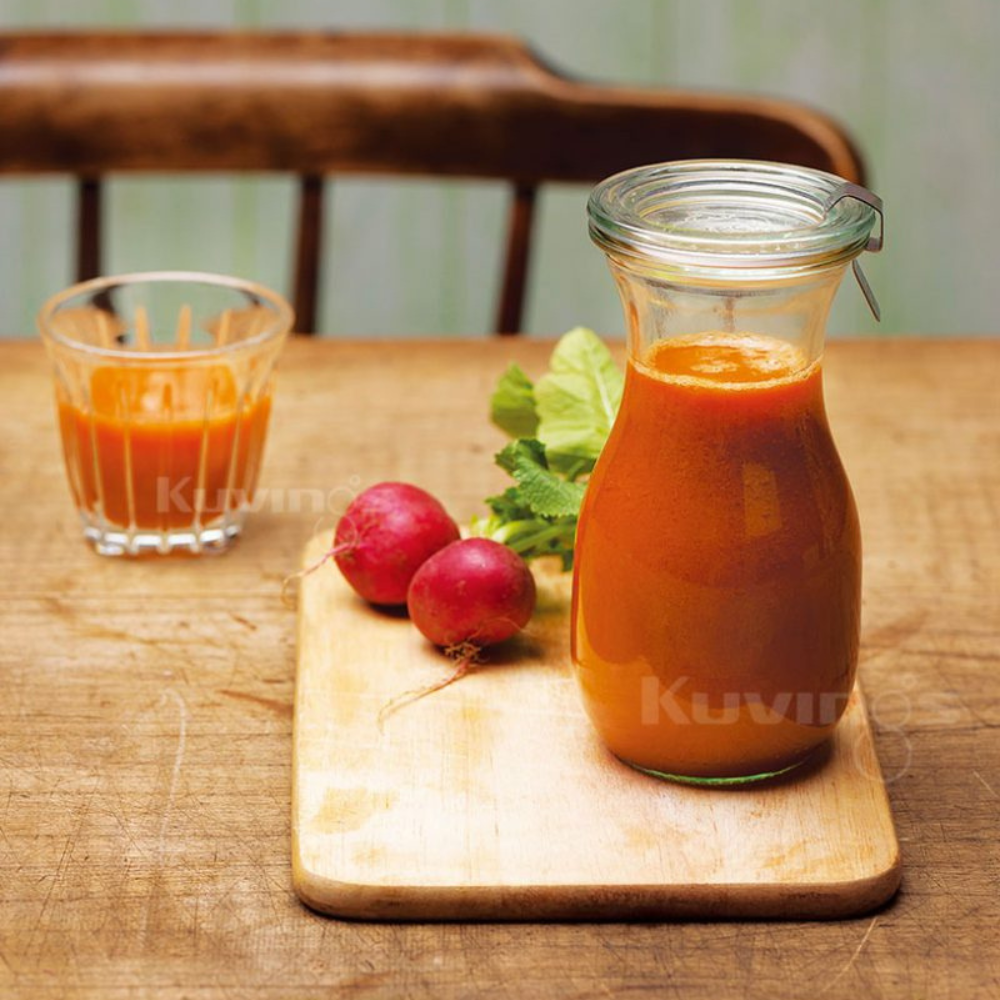 Red Vitamin Radish Juice on a table