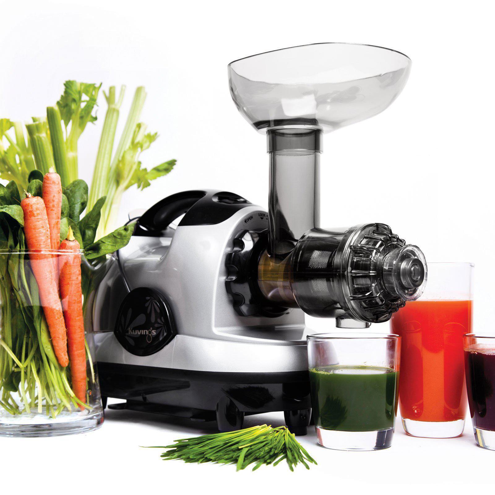 Masticating Slow Juicer <BR>NJE3580U-Silver-Kuvings